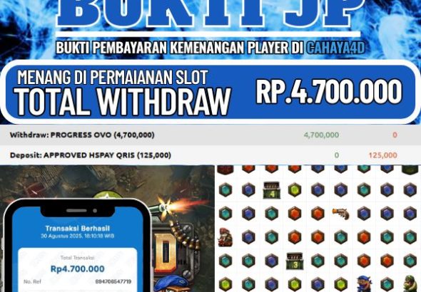 Bukti Kemenangan Slot Cahaya4d