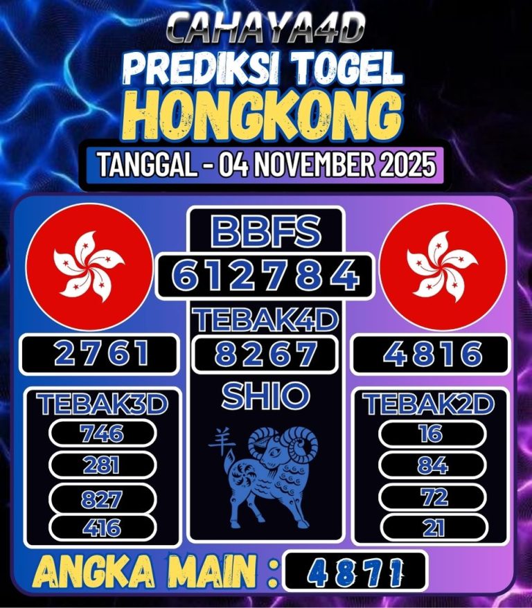 Prediksi Togel Jitu Cahaya4d